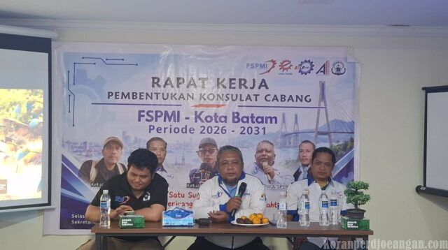 Rapat kerja daerah konsulat cabang FSPMI-Kota Batam “satu suara konsolidasi, satu langkah perjuangan, satu tujuan kesejahteraan