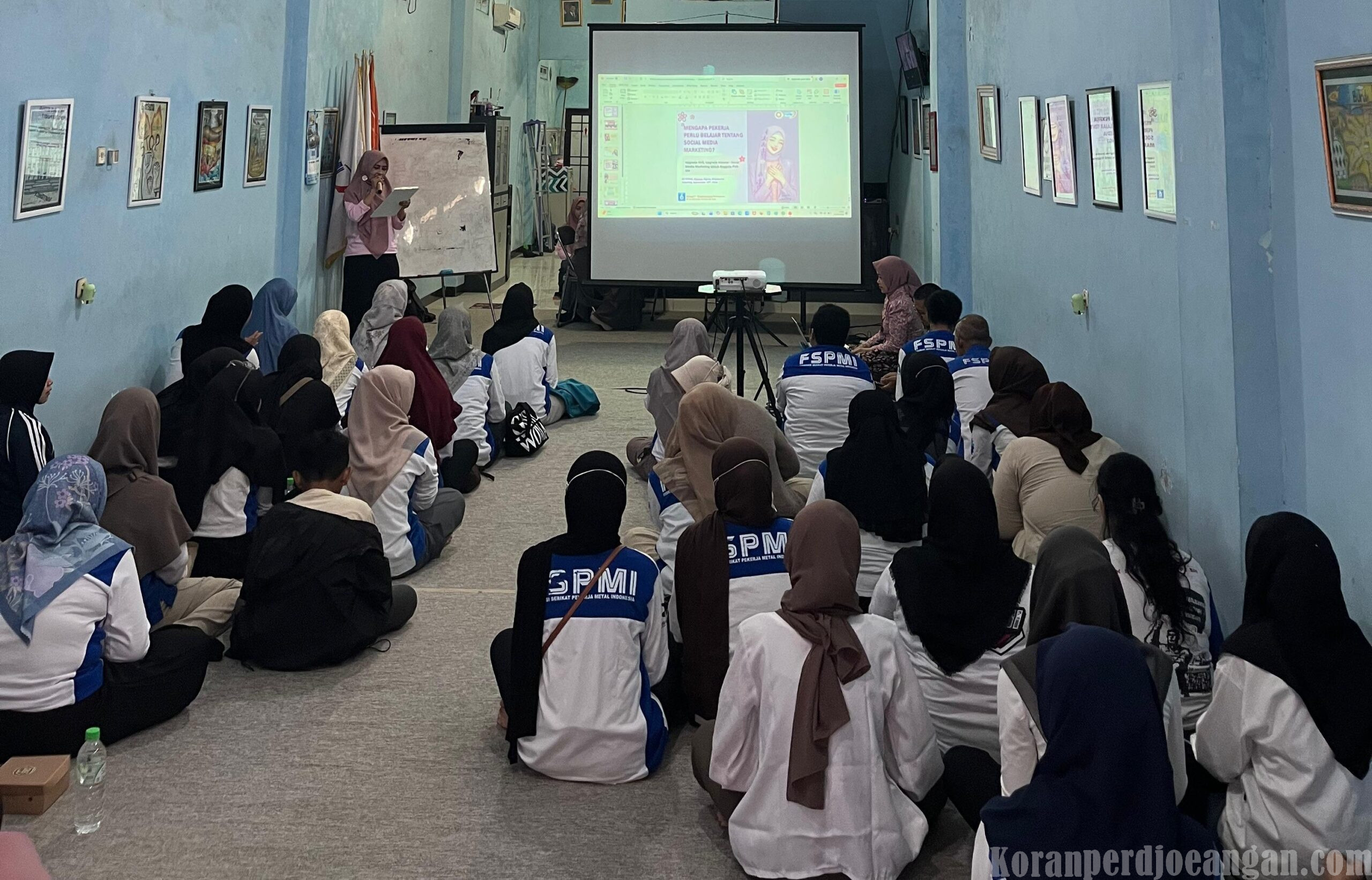 Manfaatkan Teknologi AI, Pemberdayaan Perempuan PUK SPAMK FSPMI PT SAI Sukses Gelar Pelatihan Konten Kreatif