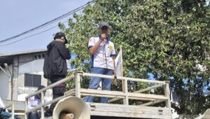 Aksi Unjuk Rasa PUK SPAI FSPMI PT Uno Filter, Tuntut Pencabutan PHK Ketua PUK