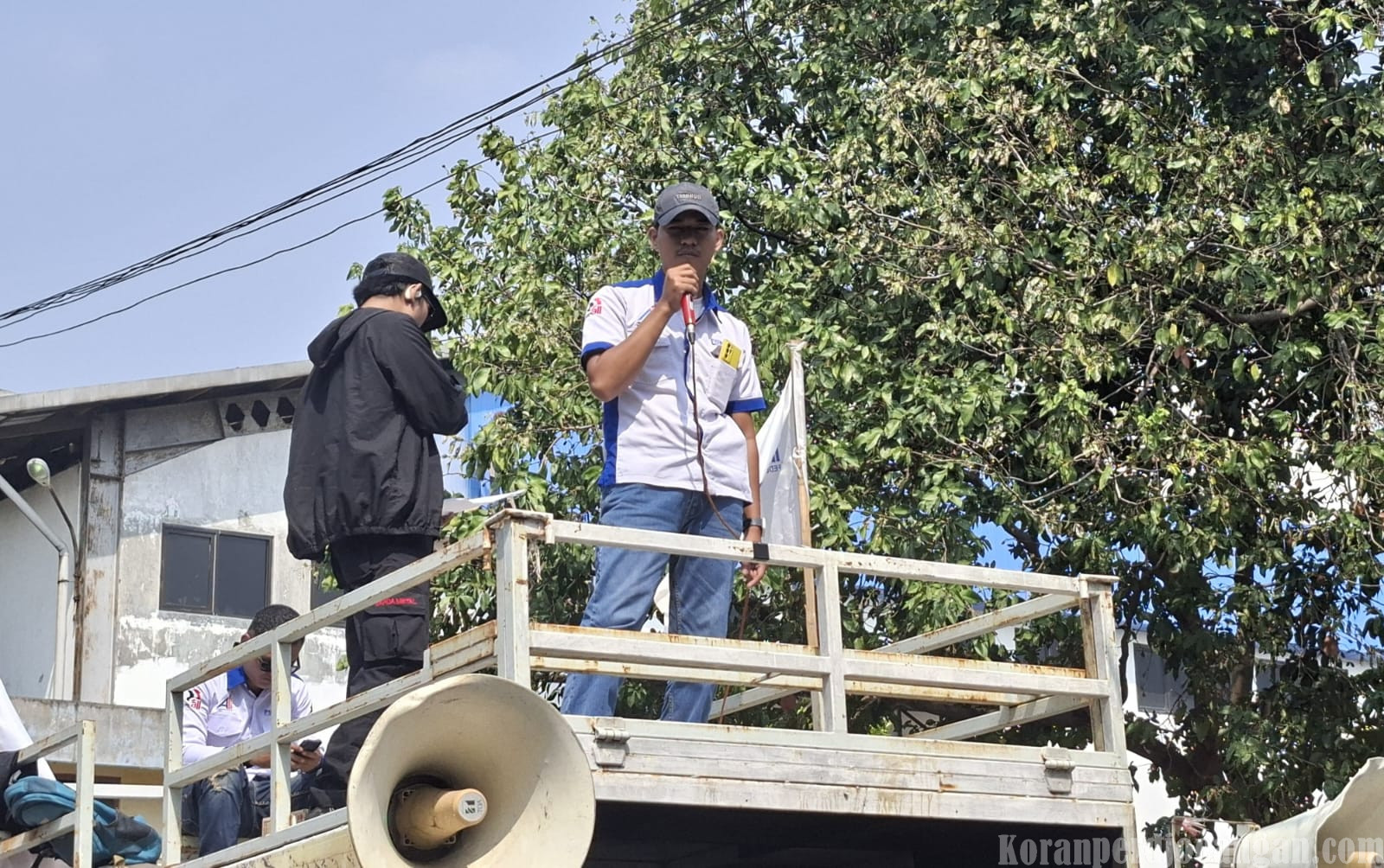 Aksi Unjuk Rasa PUK SPAI FSPMI PT Uno Filter, Tuntut Pencabutan PHK Ketua PUK