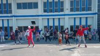Semangat Ulang Tahun ke-12, PUK AMK FSPMI PT ISEKI Gelar Senam Aerobik Pagi