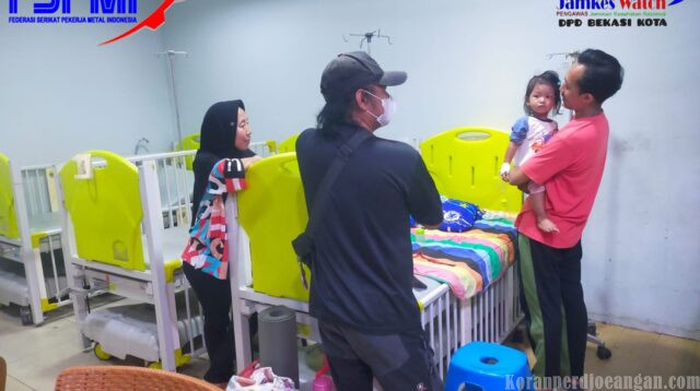 DPD Jamkeswatch FSPMI kota Bekasi kembali lakukan pendampingan pasien balita ke RSUD kota Bekasi 