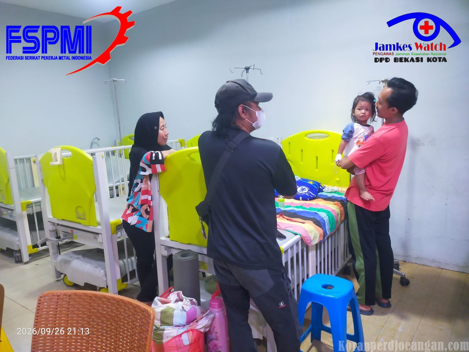 DPD Jamkeswatch FSPMI kota Bekasi kembali lakukan pendampingan pasien balita ke RSUD kota Bekasi 