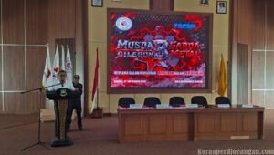 Sambutan Riden Hatam Azis Dalam Musda 3 Garda Metal kota Cilegon
