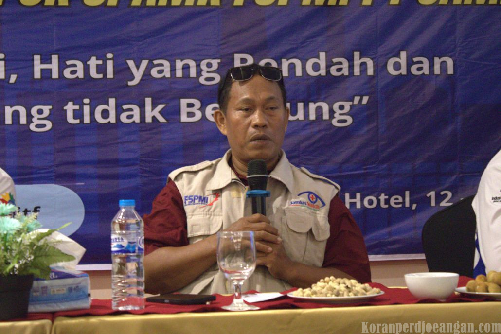 Moch. Abidin Dorong Penguatan Organisasi dan Kaderisasi di Rakernik II PUK SPAMK FSPMI PT SAMI TF