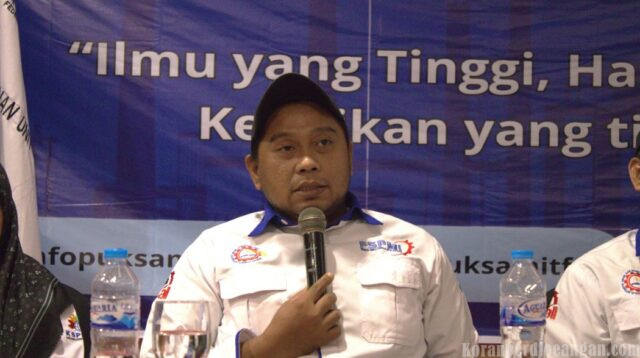 Indra Darmawan Ingatkan Enam Prinsip Dasar Perjuangan FSPMI di Rakernik II PUK SPAMK FSPMI PT SAMI TF