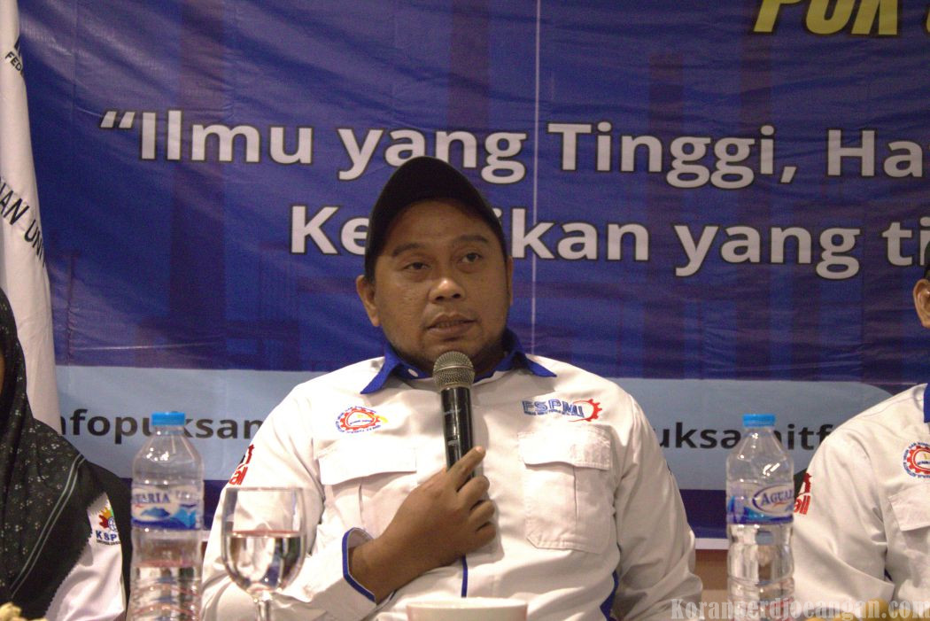 Indra Darmawan Ingatkan Enam Prinsip Dasar Perjuangan FSPMI di Rakernik II PUK SPAMK FSPMI PT SAMI TF