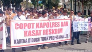 Aksi SPBUN PTPN IV Regional I di POLRES LABUHANBATU, Desak Penuntasan Lima Laporan Polisi Dugaan Curas Sudah Berlarut