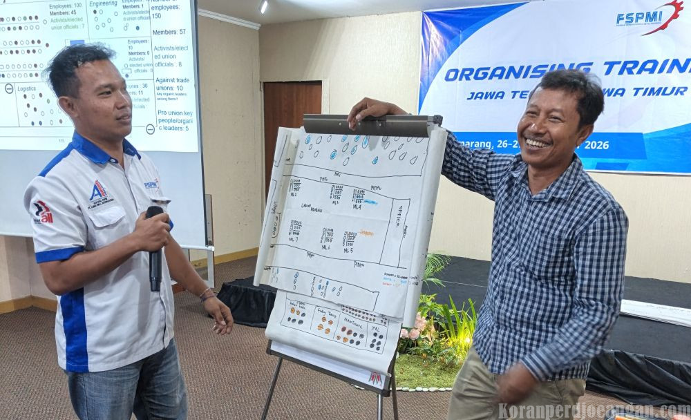 Belum Genap Setahun Bergabung, PUK SPAI FSPMI PT Longwell Indonesia Pemalang Mulai Perkuat Kapasitas Organising