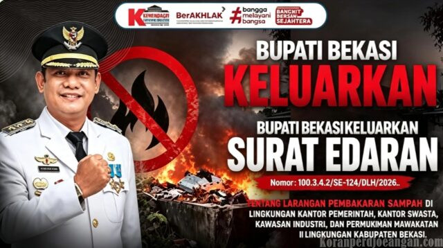 Plt. Bupati Bekasi Keluarkan Surat Edaran, Pembakaran Sampah di Lingkungan Perkantoran hingga Permukiman Dilarang