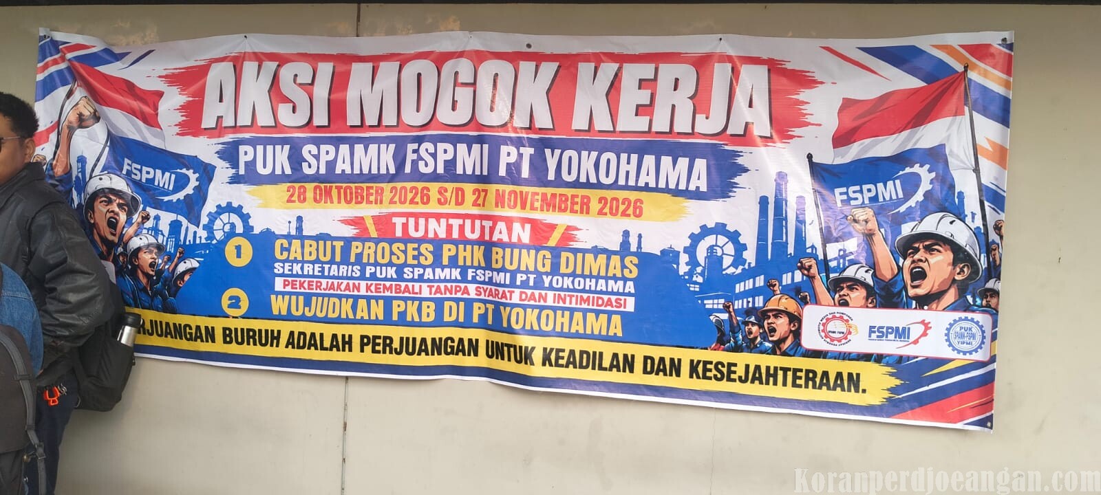 FSPMI Yokohama Batam Mogok Kerja, Desak Perusahaan Batalkan PHK dan Wujudkan PKB