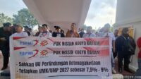 Tuntut UU Ketenagakerjaan disahkan buruh Batam datangi kantor DPRD kota Batam