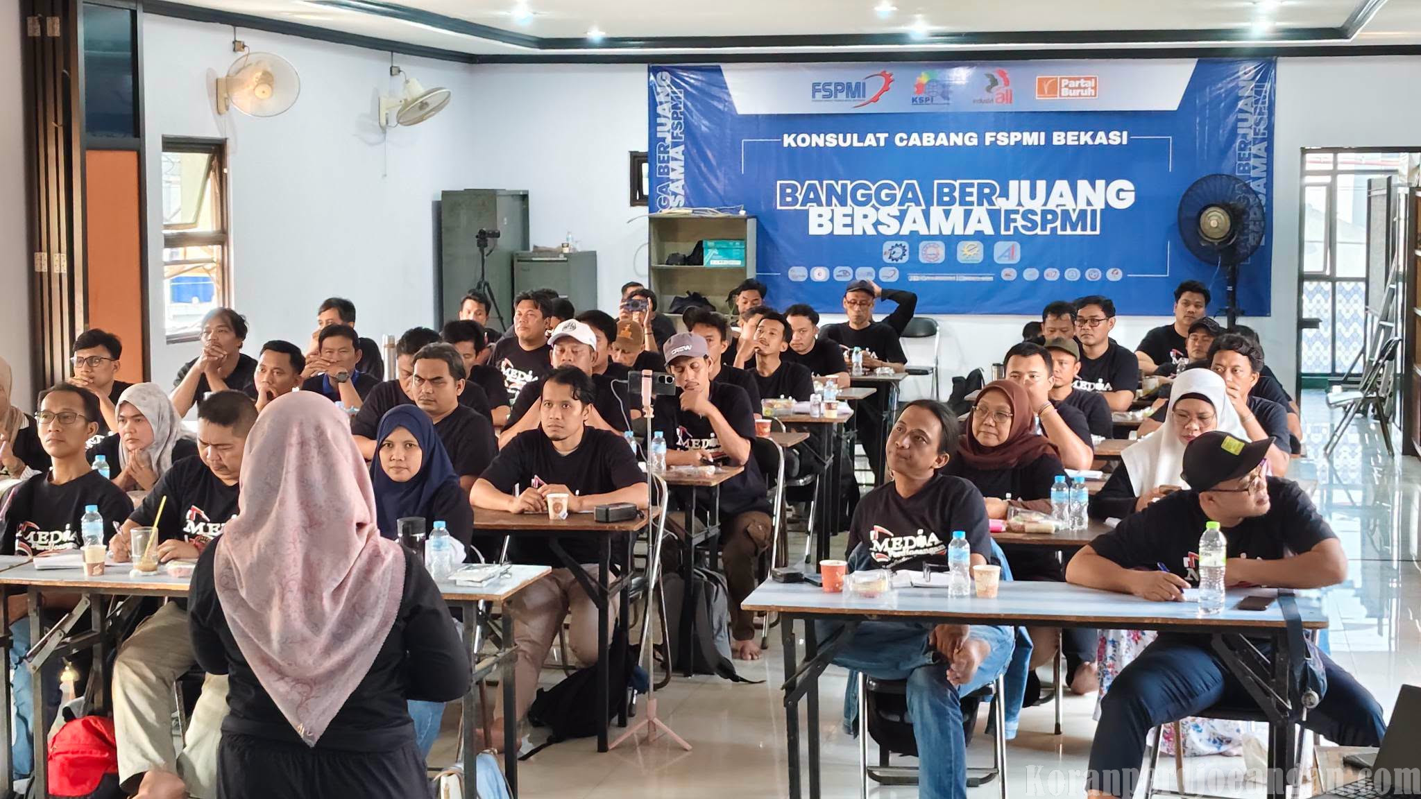 Kader Infokom PUK PT Toso Industry Indonesia Ikuti Pelatihan Jurnalistik Media Perdjoeangan Bekasi
