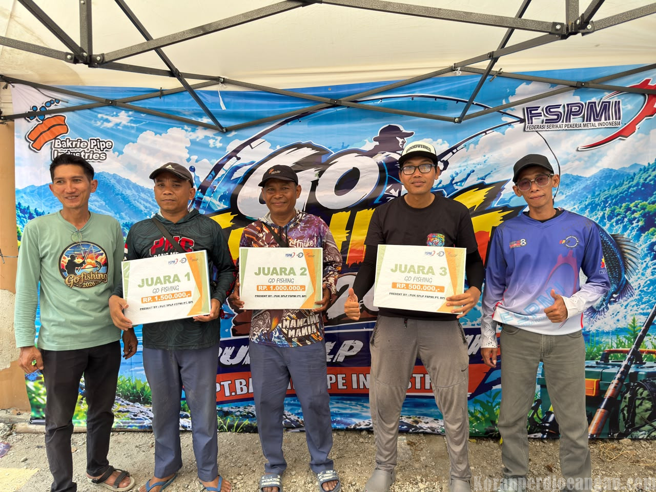 Lewat Lomba Mancing, PUK SPLP FSPMI PT BPI Perkuat Silaturahmi dan Konsolidasi Anggota