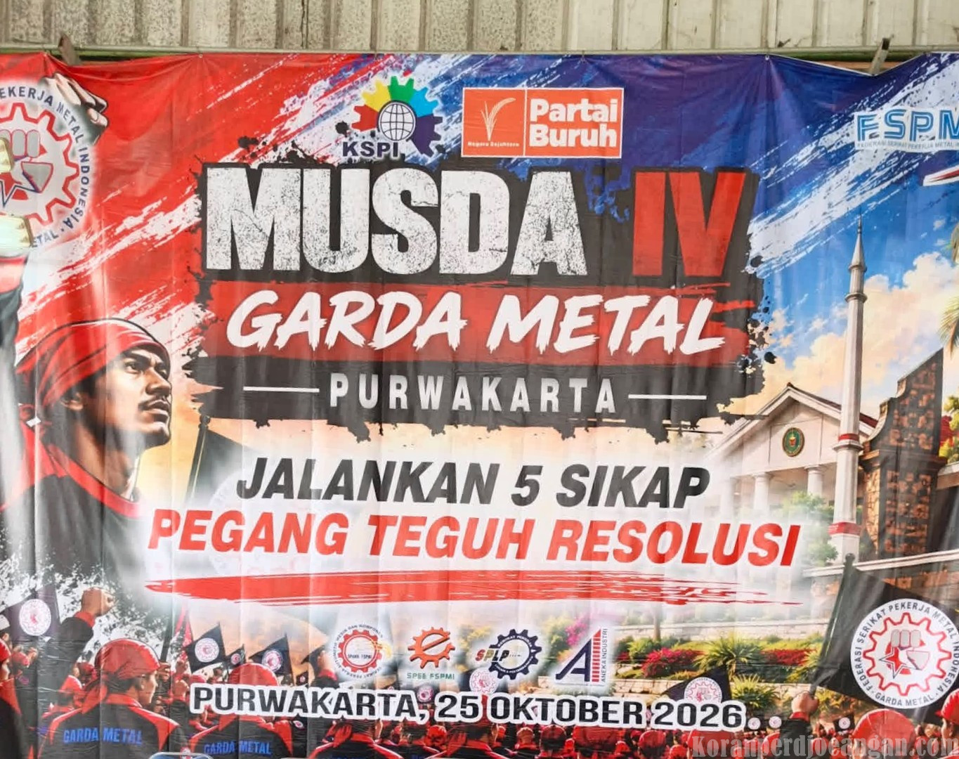 Erik Santoso Kembali Terpilih sebagai Pangkorda Garda Metal FSPMI Purwakarta dalam Musda IV