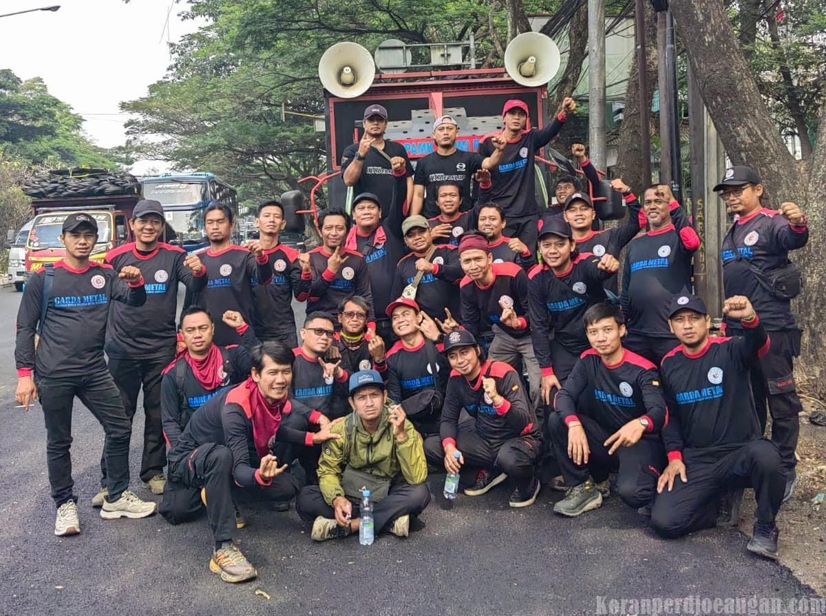 Garda Metal Serikat Pekerja FSPMI PT HMMI Setia Kawal Perjuangan Buruh, Mobil Komando Jadi Simbol Perlawanan di Aksi Akbar Jawa Barat