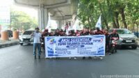 Aksi Serentak, FSPMI Sulsel Kawal Kenaikan Upah Dan UU Pelindungan Buruh