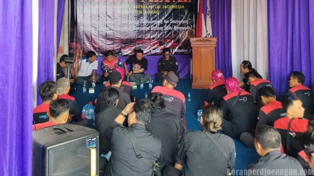 Pangkorda Garda Metal FSPMI Purwakarta Erik Santoso Hadiri MUSDA III Garda Metal Subang, Ujang Eman Terpilih Kembali Pimpin Garda Metal FSPMI Subang 2026-2031