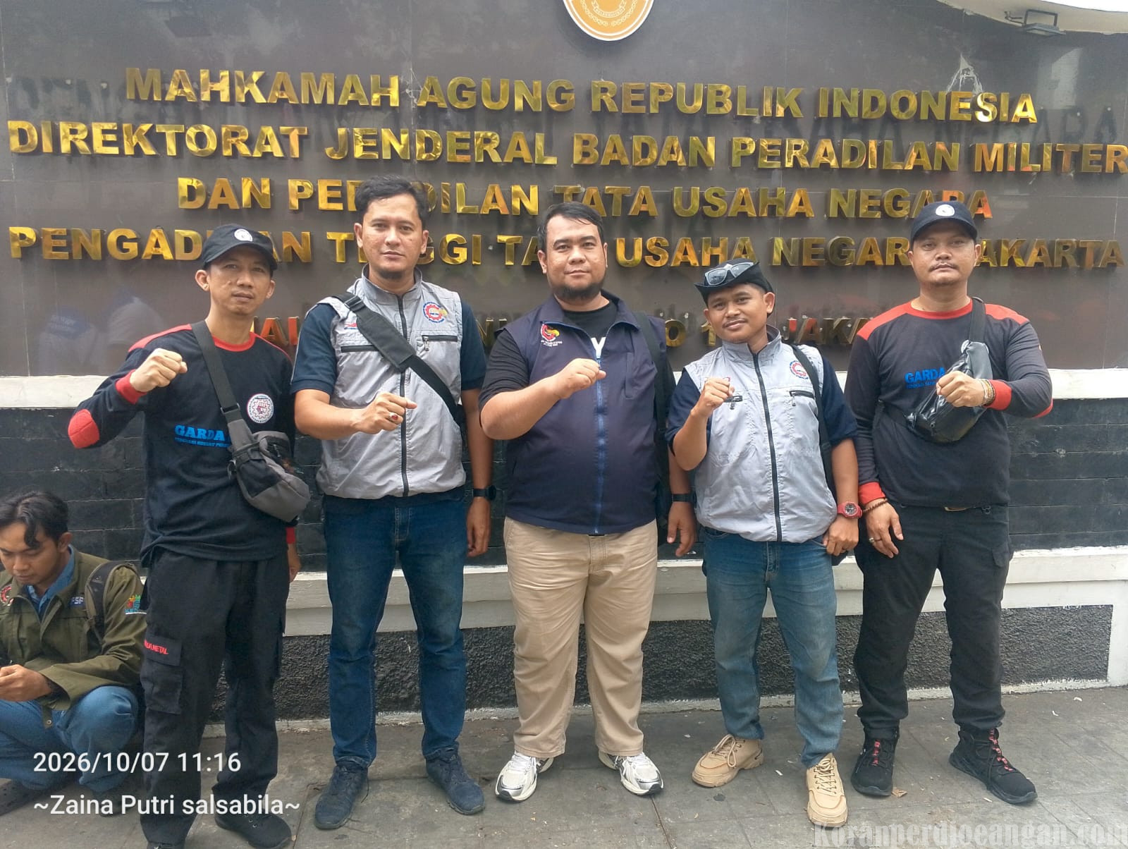 Buruh FSPMI Karawang Kawal Sidang di PTUN Jakarta