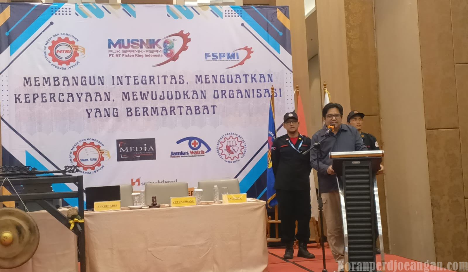 MUSNIK VIII PUK SPAMK FSPMI PT NT Ring Piston Indonesia, Junaedi Tegaskan Pergantian Ketua Bukan Akhir Perjuangan