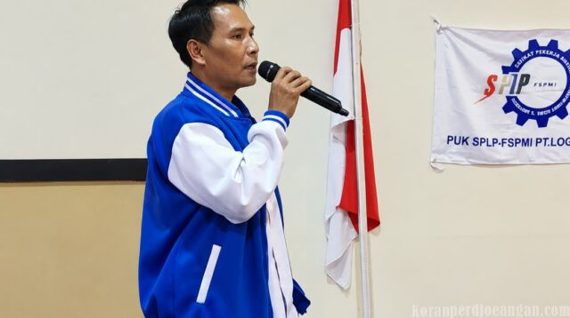 Pada Musnik FSPMI PT Logam Bima, Asep Supriatna sampaikan isi terkait UU Pelindungan Ketenagakerjaan