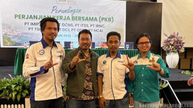 Perundingan PKB IMIP Belum Sepakat, Kepentingan Pekerja Jangan Diabaikan