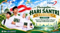 Santri dan Buruh Bersatu, FSPMI Karawang Gaungkan Semangat Menuju Indonesia Emas