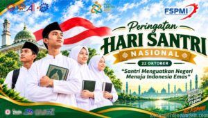 Santri dan Buruh Bersatu, FSPMI Karawang Gaungkan Semangat Menuju Indonesia Emas