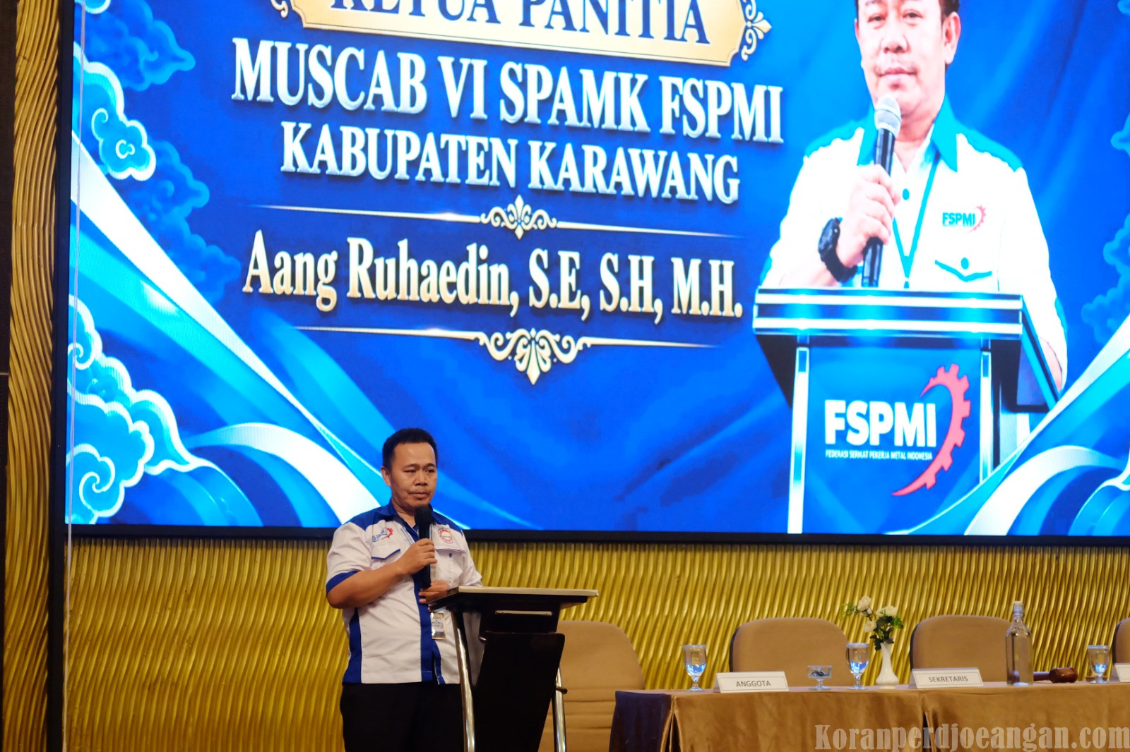 Aang Ruhaedin: Lima Tahun Mengawal Perjuangan, Muscab VI SPAMK FSPMI Karawang Jadi Momentum Penguatan Organisasi