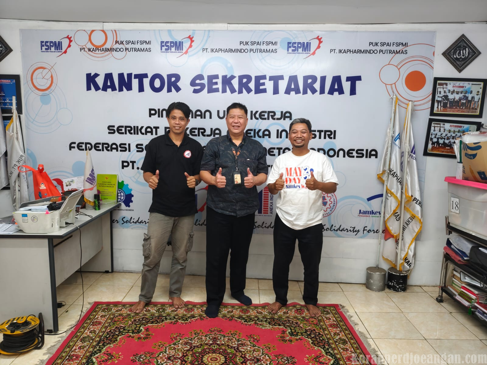 PUK SPAI FSPMI PT Ikapharmindo Putramas Tbk Terima Kunjungan RS Antam Medika untuk Perkuat Sinergi Pelayanan Kesehatan