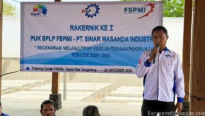 Perkuat Organisasi, Tingkatkan Kesejahteraan Anggota: Pesan Ketua Serikat Pekerja FSPMI PT Sinar Masanda Industri dalam Rapat Kerja
