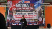 Meneguhkan Komitmen Perjuangan, Pembacaan 5 Sikap Garda Metal oleh Muhamad Jaelani Kobarkan Semangat Militansi di Musda IV GM FSPMI Purwakarta