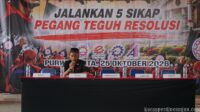 Lantunan Merdu Jefri Kurnia Sandi, Kader Garda Metal FSPMI PT Win Textile, Awali Musda IV Garda Metal Purwakarta dengan Penuh Khidmat