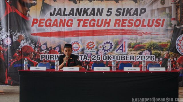 Lantunan Merdu Jefri Kurnia Sandi, Kader Garda Metal FSPMI PT Win Textile, Awali Musda IV Garda Metal Purwakarta dengan Penuh Khidmat