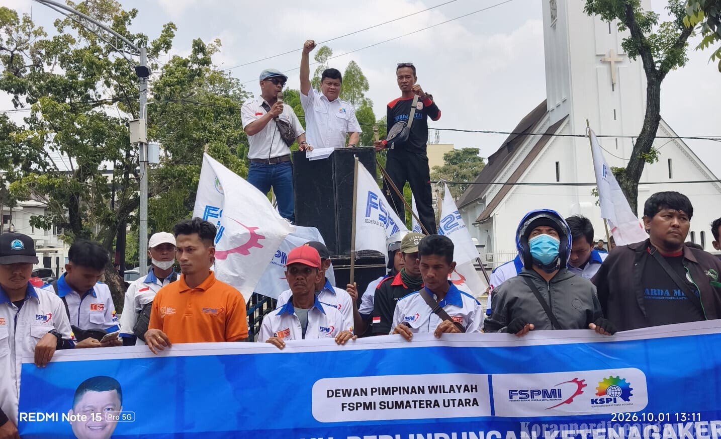 Jelang Penetapan Kenaikan Upah, FSPMI Tuntut UMP Sumut Tahun 2027 Naik 8 s/d 10 %, ini perhitungannya