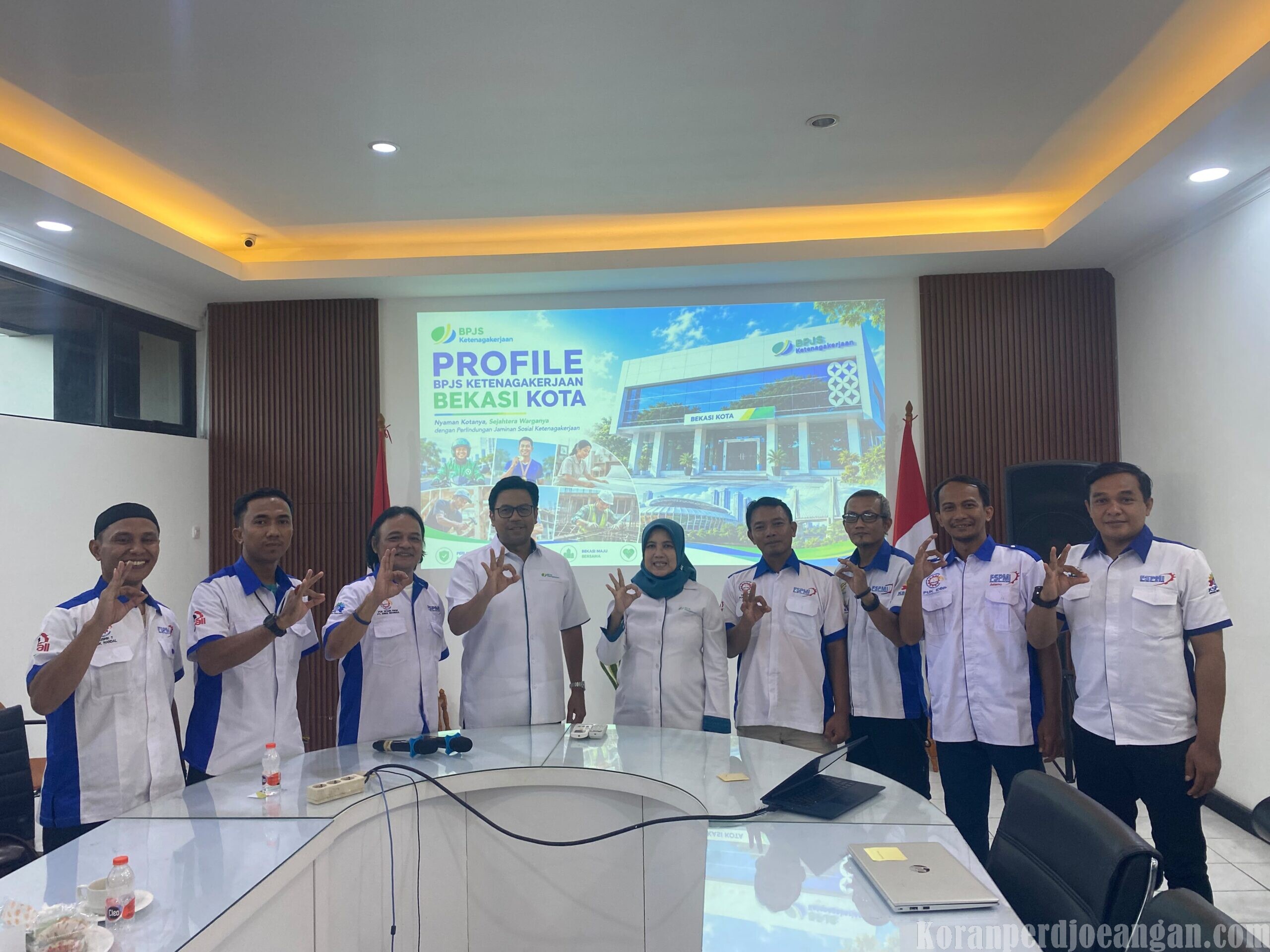 DPD Jamkeswatch Kota Bekasi Audiensi dengan BPJS Ketenaganerjaan Kota Bekasi Bahas Pelindungan dan Hak Pekerja 