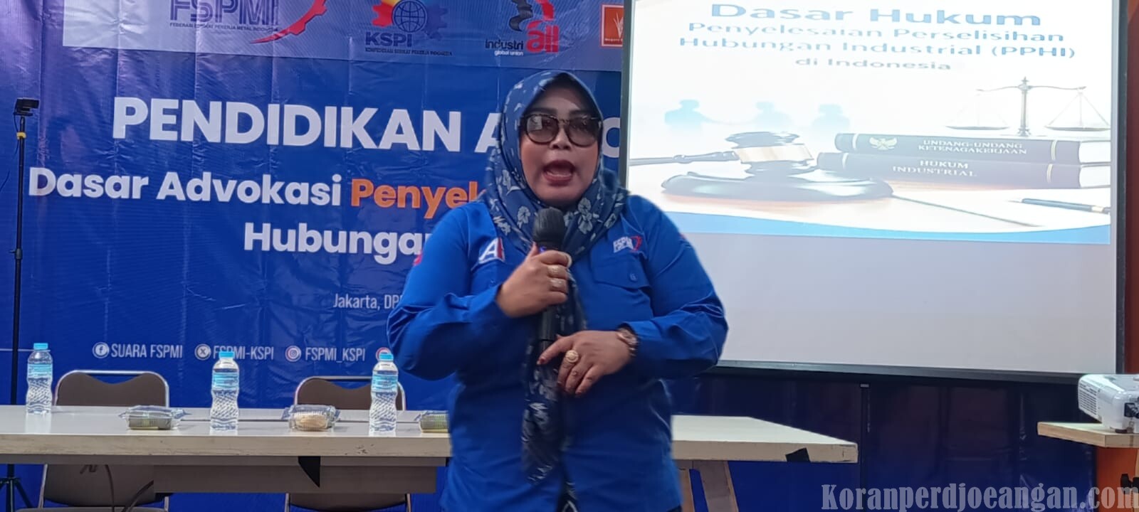 Eka Herawati Jadi Narasumber Pendidikan Advokasi Perempuan FSPMI : Advokasi Tanpa Pemahaman Hukum Hanya Jadi Slogan