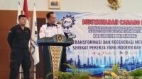 Didukung 12 PUK, Rengga Pria Hutama Terpilih sebagai Ketua PC SPLP FSPMI Karawang 2026–2031