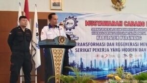 Didukung 12 PUK, Rengga Pria Hutama Terpilih sebagai Ketua PC SPLP FSPMI Karawang 2026–2031