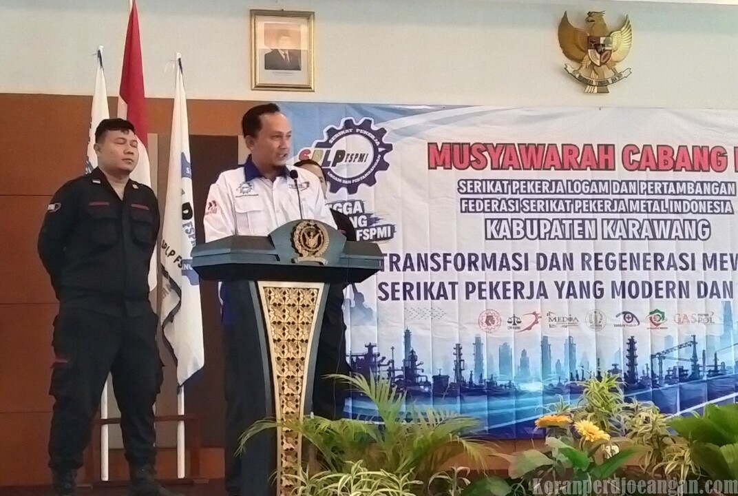 Didukung 12 PUK, Rengga Pria Hutama Terpilih sebagai Ketua PC SPLP FSPMI Karawang 2026–2031