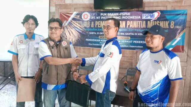 Sertijab dan Pembubaran Panitia Musnik 8 PUK SPAMK FSPMI PT NT Piston Ring Indonesia 