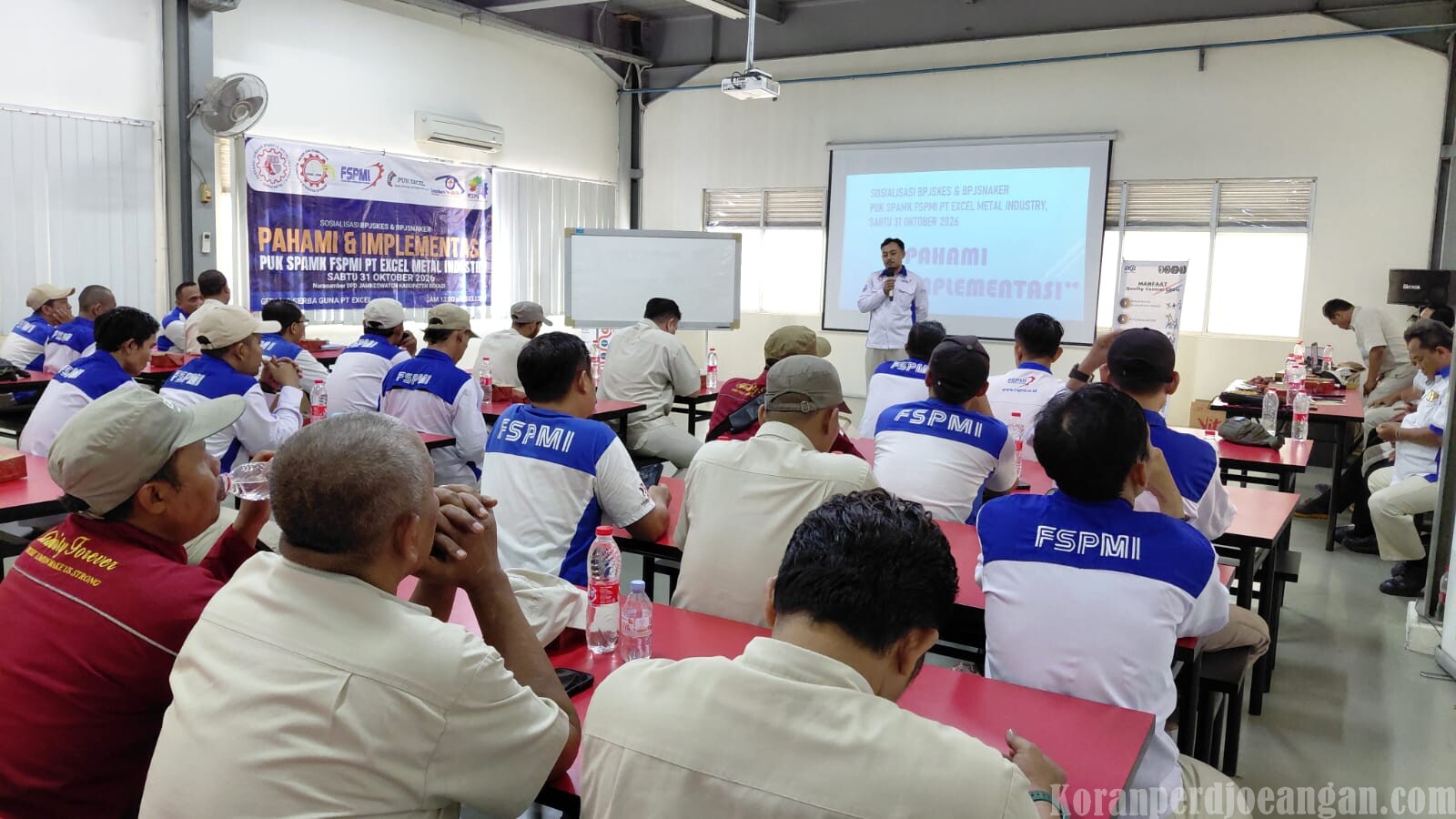PUK SPAMK FSPMI PT. Exel Metal Industry Adakan Sosialisasi BPJS Kesehatan Dan BPJS Ketenagakerjaan