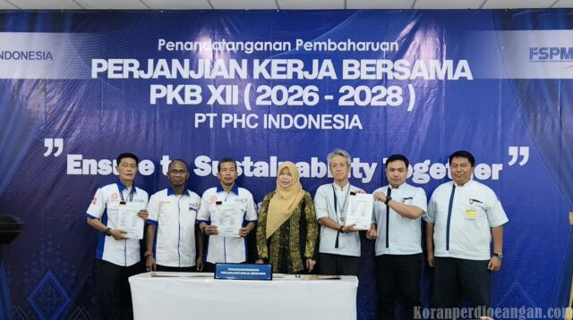 Penandatanganan Pembaharuan PKB XII PT PHC Indonesia