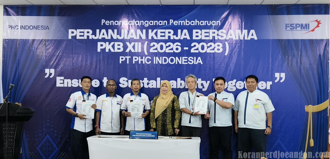 Penandatanganan Pembaharuan PKB XII PT PHC Indonesia