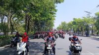 Aksi Pemanasan FSPMI Jatim, SPLP Surabaya Kawal RUU Ketenagakerjaan
