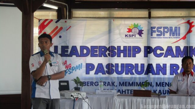 PC AMK FSPMI Pasuruan Gelar Leadership Training, Diikuti Peserta dari Tujuh Perusahaan
