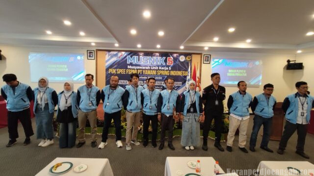 Resmi Dilantik, Ini Susunan Pengurus PUK SPEE FSPMI PT Yamani Spring Indonesia Periode 2026–2030